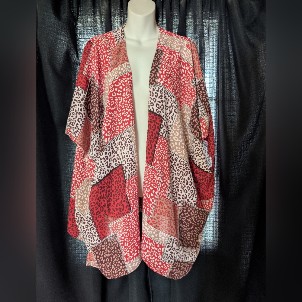 Leopard Print Kimono Cardigan